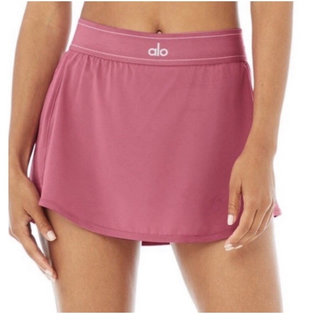 Alo Yoga Match Point Tennis Skirt Raspberry Sorbet XS